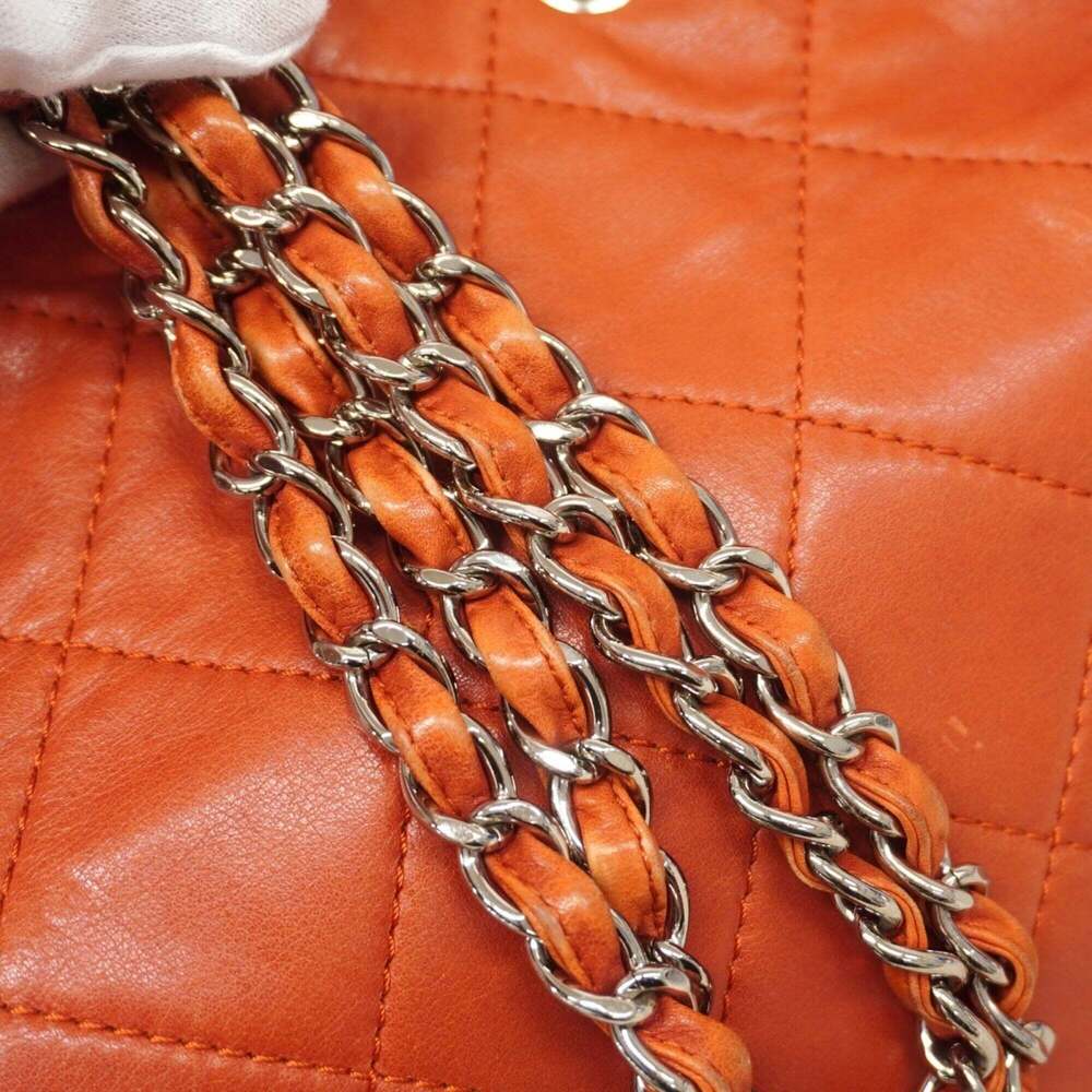 CHANEL Red Lambskin Leather Tote Bag - Picture 10 of 15